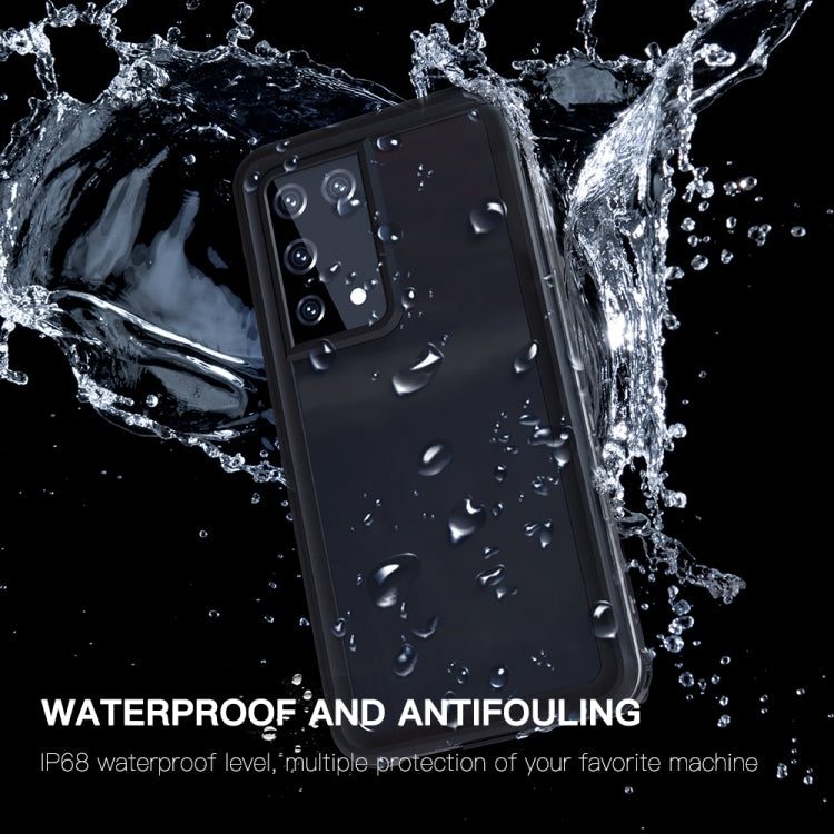 For Samsung Galaxy S21 Ultra 5G RedPepper Transparent Dot Shockproof Waterproof PC + TPU Protective Case(Black) - free shipping - PMC Jewellery - Order now!