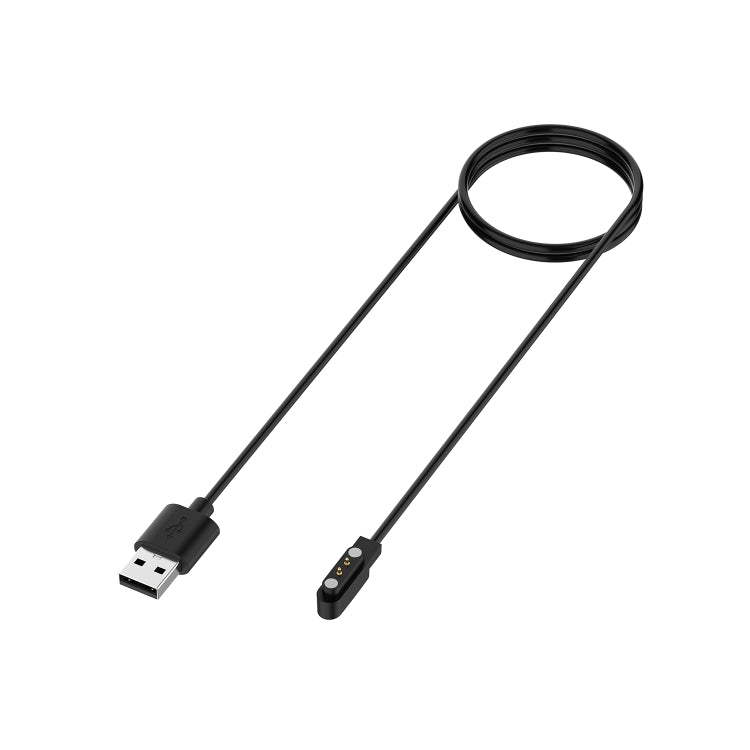 For Willful IP68 / SW021 / ID205U / ID205S USB Magnetic Charging Cable, Length: 1m(Black) - Charger by PMC Jewellery | Online Shopping South Africa | PMC Jewellery | Buy Now Pay Later Mobicred