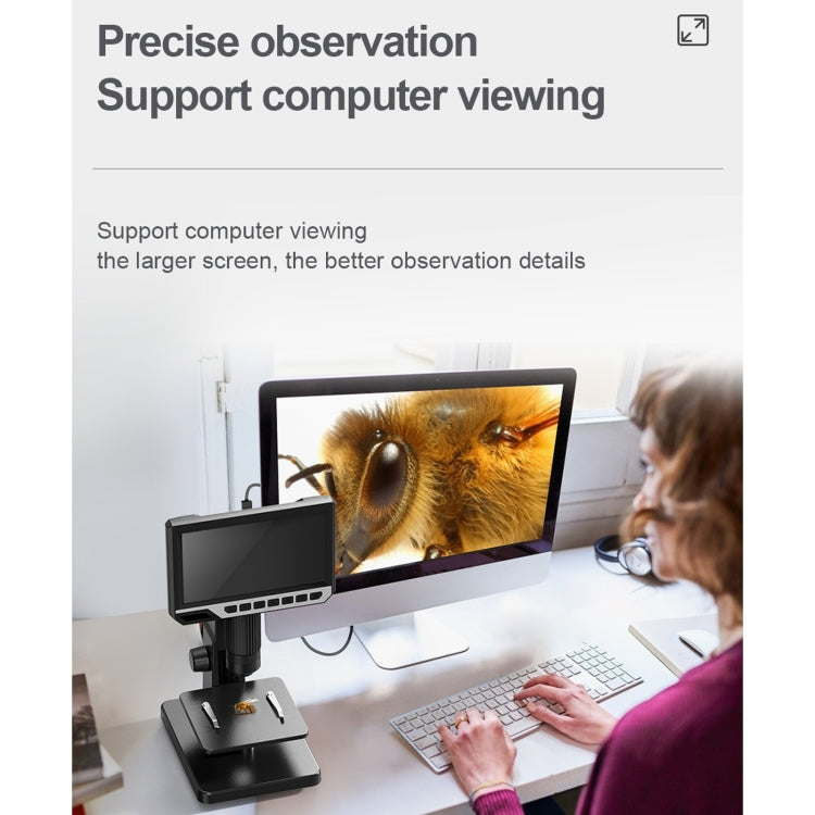 inskam315 7 inch IPS Screen 2000X 12MP HD Digital Microscope - free shipping - PMC Jewellery - Order now!