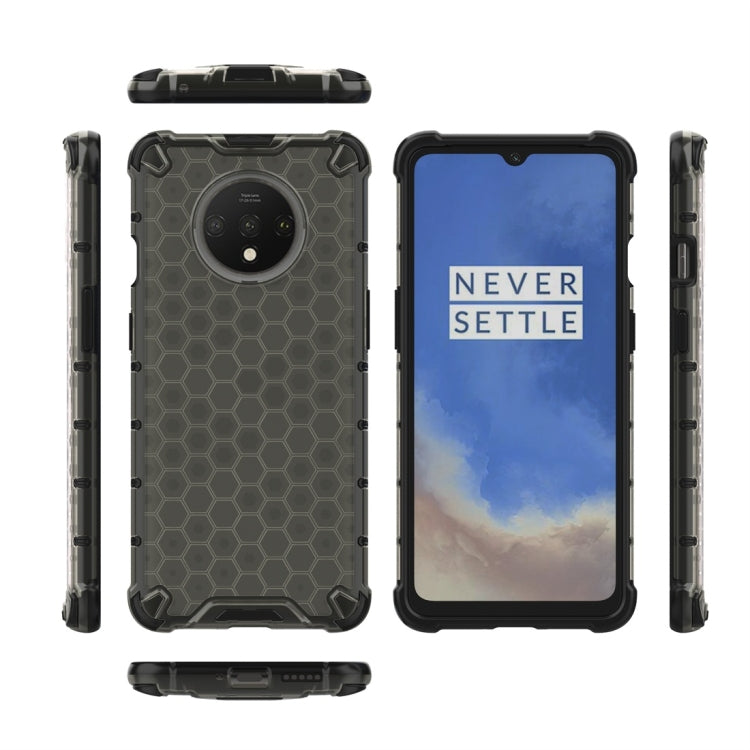For OnePlus 7T Shockproof Honeycomb PC + TPU Case(Black) - Xiaomi Cases by PMC TechLife | Online Shopping South Africa | PMC TechLife | Buy Now Pay Later Mobicred