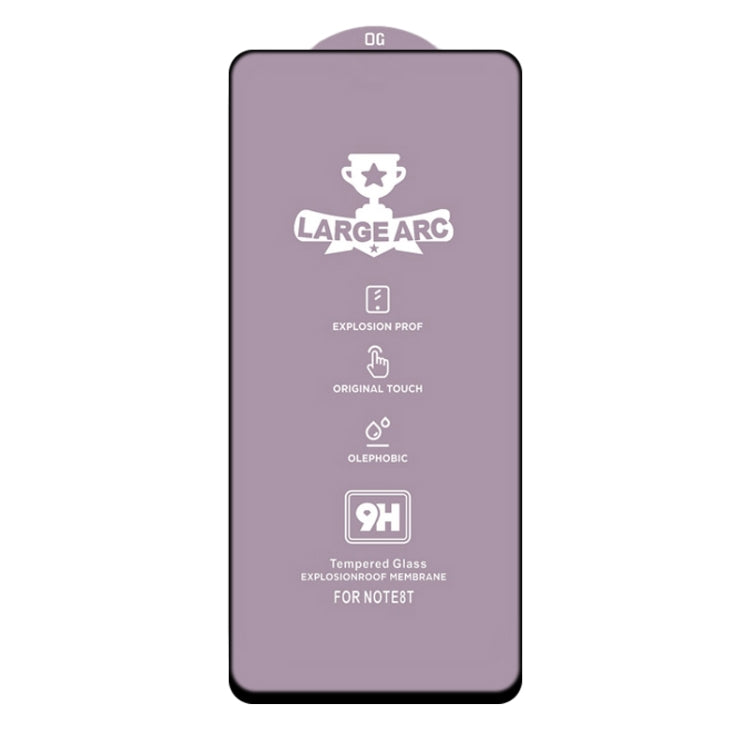 For Xiaomi Redmi Note 9 Pro 25 PCS 9H HD Large Arc High Alumina Full Screen Tempered Glass Film