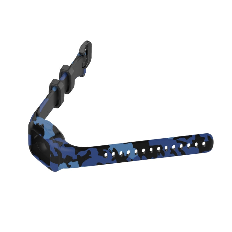 Compatible with Garmin Vivofit JR3 Silicone Printing Watch Band(Camouflage Blue) - Watch Bands by PMC Jewellery | Online Shopping South Africa | PMC Jewellery | Buy Now Pay Later Mobicred