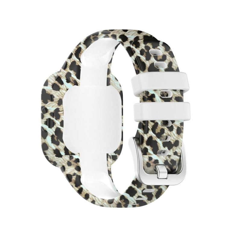Compatible with Garmin Vivofit JR3 Silicone Printing Watch Band(Leopard) - Watch Bands by PMC Jewellery | Online Shopping South Africa | PMC Jewellery | Buy Now Pay Later Mobicred
