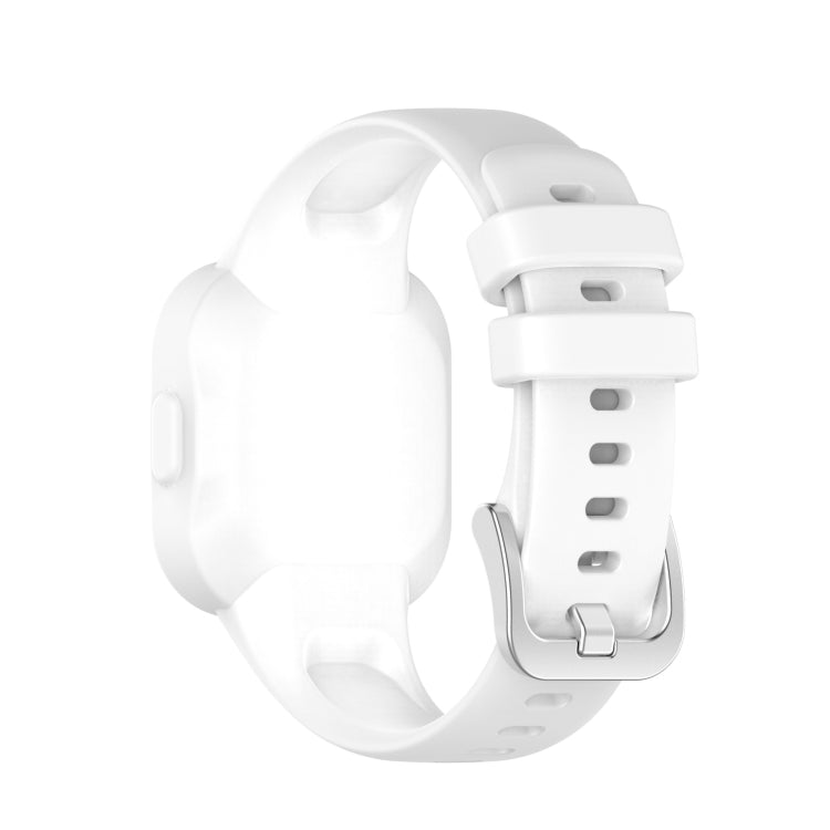 Compatible with Garmin Vivofit JR3 Silicone Pure Color Watch Band(White) - Watch Bands by PMC Jewellery | Online Shopping South Africa | PMC Jewellery | Buy Now Pay Later Mobicred