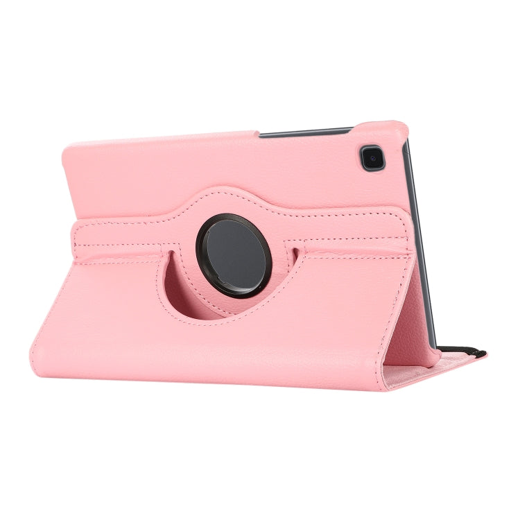 For Samsung Galaxy A7 Lite T220 360 Degree Rotation Litchi Texture Flip Leather Case with Holder(Pink) - free shipping - PMC Jewellery - Order now!