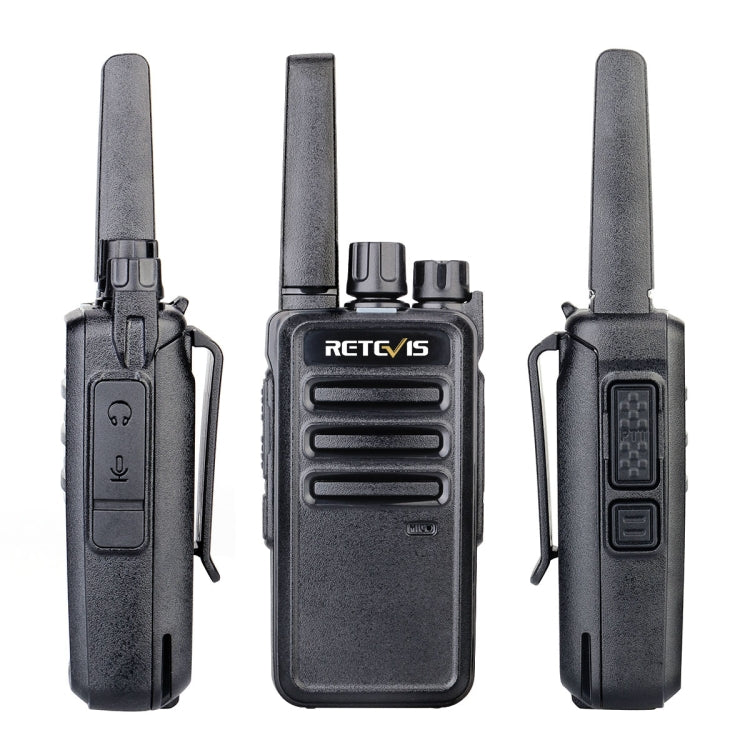 1 Pair RETEVIS RT68 2W 16CHS FRS Two Way Radio Handheld Walkie Talkie, US Plug(Black) - free shipping - PMC Jewellery - Order now!