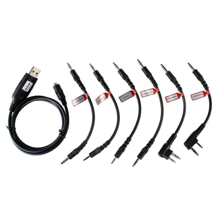 RETEVIS C9002 6 In 1 USB Program Programming Cable Adapter Write Frequency Line Set - Other Accessories by RETEVIS | Online Shopping South Africa | PMC Jewellery | Buy Now Pay Later Mobicred