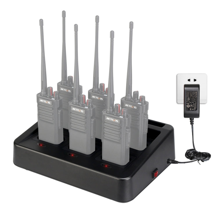 RETEVIS RTC29 Multi-function Interchangeable Slots Six-Way Walkie Talkie Charger for Retevis RT29 - free shipping - PMC Jewellery - Order now!