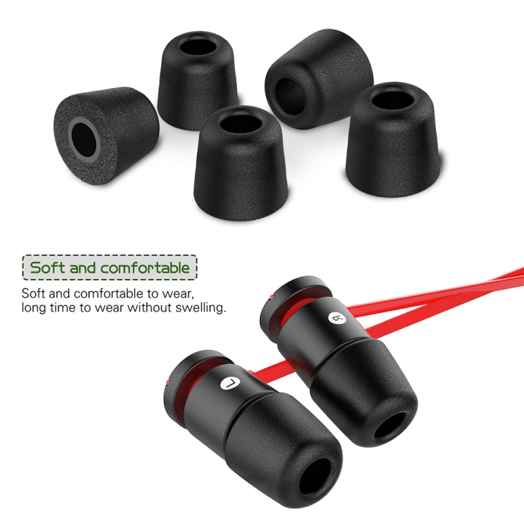 6 Pairs New Bee NB-M1 Slow Rebound Memory Foam Ear Caps with Storage Box, Suitable for 5mm-7mm Earphone Plugs(Black) - Anti-dust & Ear Caps by New Bee | Online Shopping South Africa | PMC TechLife