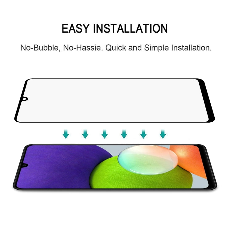 For Samsung Galaxy A22 4G Full Glue Full Cover Screen Protector Tempered Glass Film