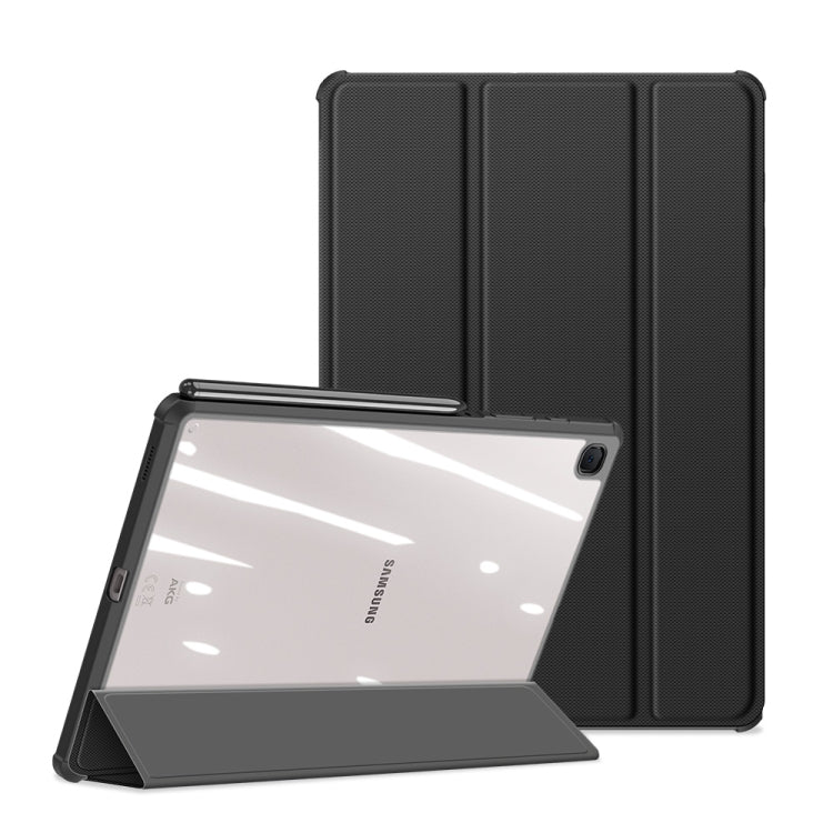 For Samsung Galaxy Tab S6 Lite 2024 / 2020 DUX DUCIS TOBY Series Antiskid PU Leather + PC + TPU Horizontal Flip Case with Holder & Pen Slot & Sleep / Wake-up Function(Black)