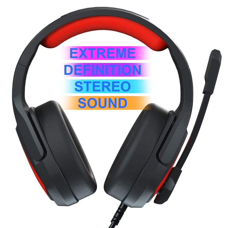 Anivia MH602 3.5mm Wired Gaming Headset with Microphone(Black Red) - free shipping - PMC Jewellery - Order now!