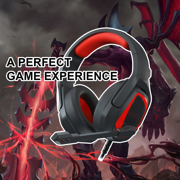 Anivia MH602 3.5mm Wired Gaming Headset with Microphone(Black Red) - free shipping - PMC Jewellery - Order now!