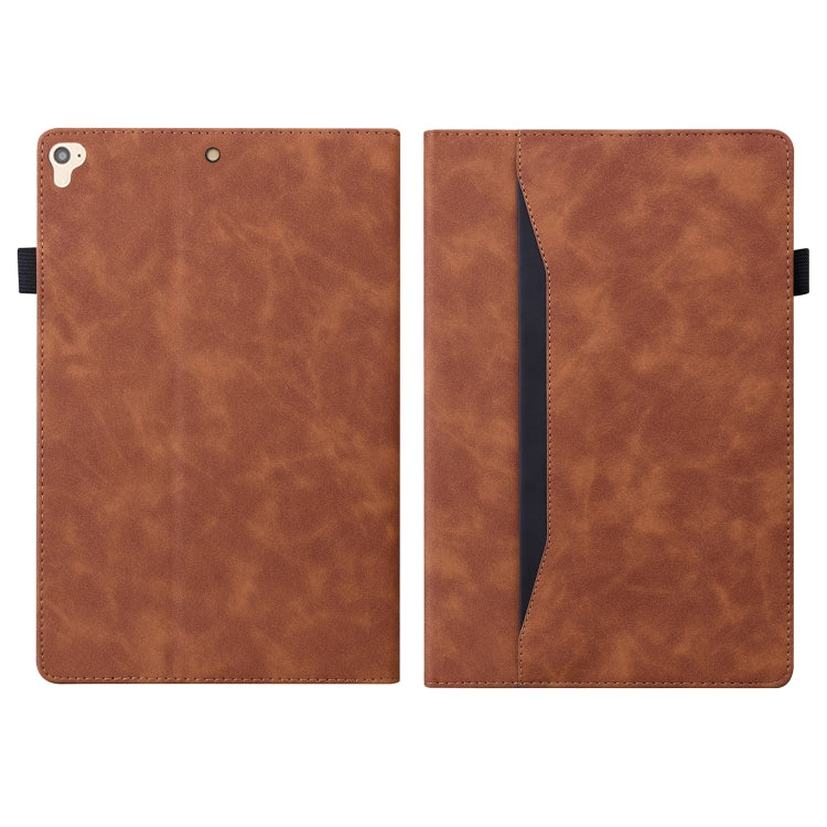 For iPad 9.7 2018 & 2017 / Pro 9.7 / Air 2 Business Shockproof Horizontal Flip Leather Case with Holder & Card Slots & Photo Frame & Pen Slot & Sleep / Wake-up Function(Brown)