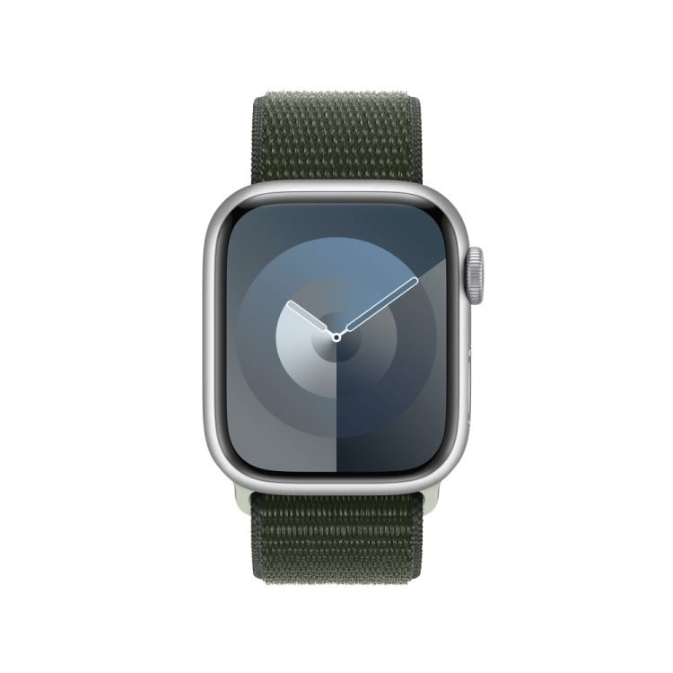 Loop Type Sport Watch Band For Apple Watch Series 9&8&7 41mm / SE 3&SE 2&6&SE&5&4 40mm / 3&2&1 38mm (Pine Needle Green)