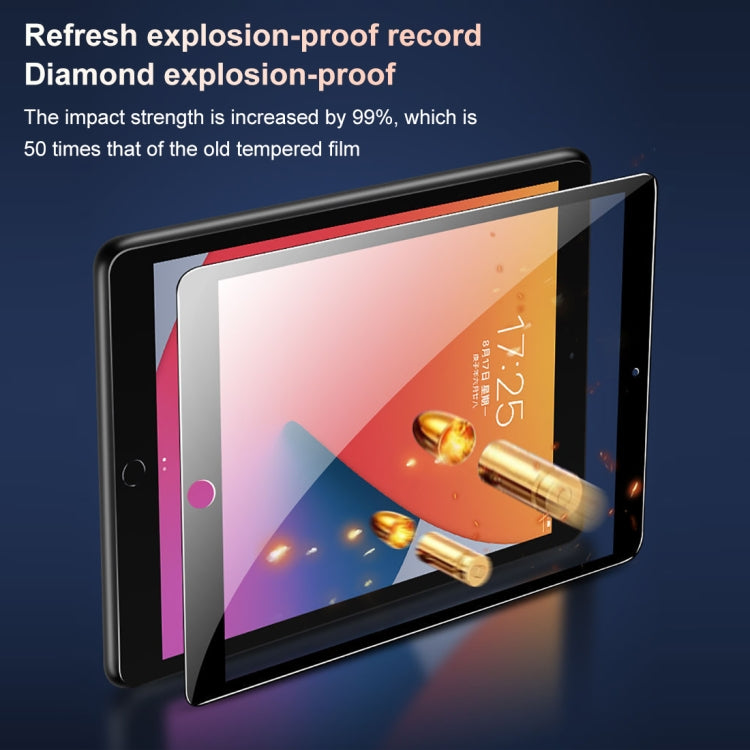 25 PCS 9D Full Screen Full Glue Ceramic Film For iPad 10.2 2020 / iPad 10.2 2021