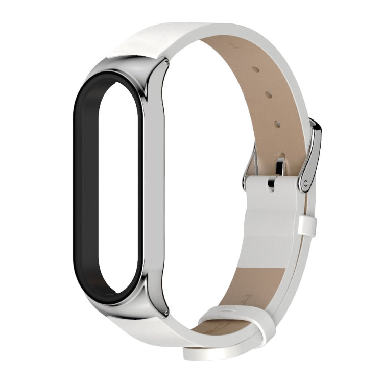 For Xiaomi Mi Band 6 / 5 / 4 / 3 Mijobs CS Microfiber Leather Watch Band(White) - Watch Bands by MIJOBS