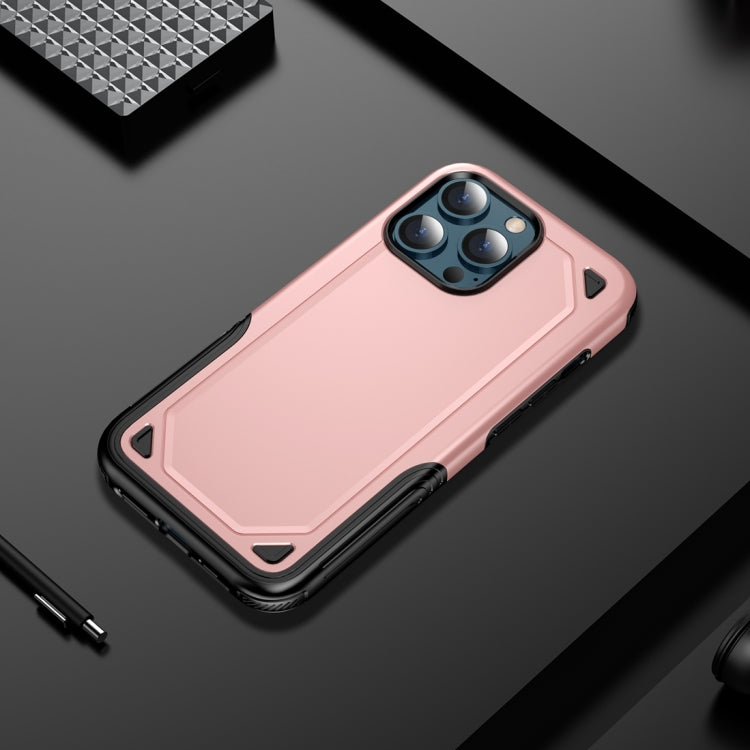 For iPhone 13 Shockproof Rugged Armor Protective Case(Blue)