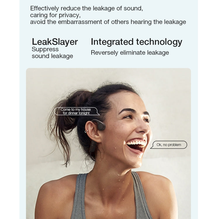 Lenovo X4 Bluetooth 5.0 Waterproof Bone Conduction Wireless Bluetooth Earphone(Black) - free shipping - PMC Jewellery - Order now!