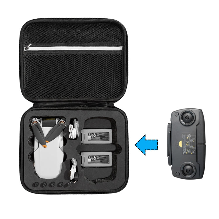 Shockproof Nylon Carrying Hard Case Storage Bag for DJI Mavic Mini SE, Size: 24 x 19 x 9cm(Black + Red Liner) - by PMC TechLife | Online Shopping South Africa | PMC TechLife | Buy Now Pay Later Mobicred