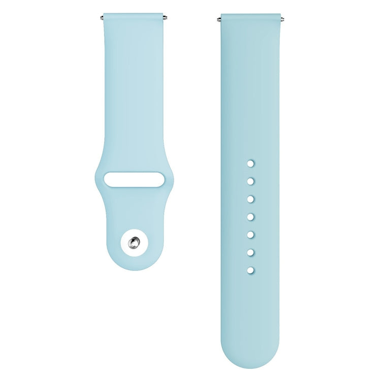 For Samsung Galaxy Watch Active2 Bluetooth Version 44mm Smart Watch Solid Color Silicone Watch Band, Size:L (Light Blue) - Watch Bands by PMC Jewellery | Online Shopping South Africa | PMC Jewellery | Buy Now Pay Later Mobicred