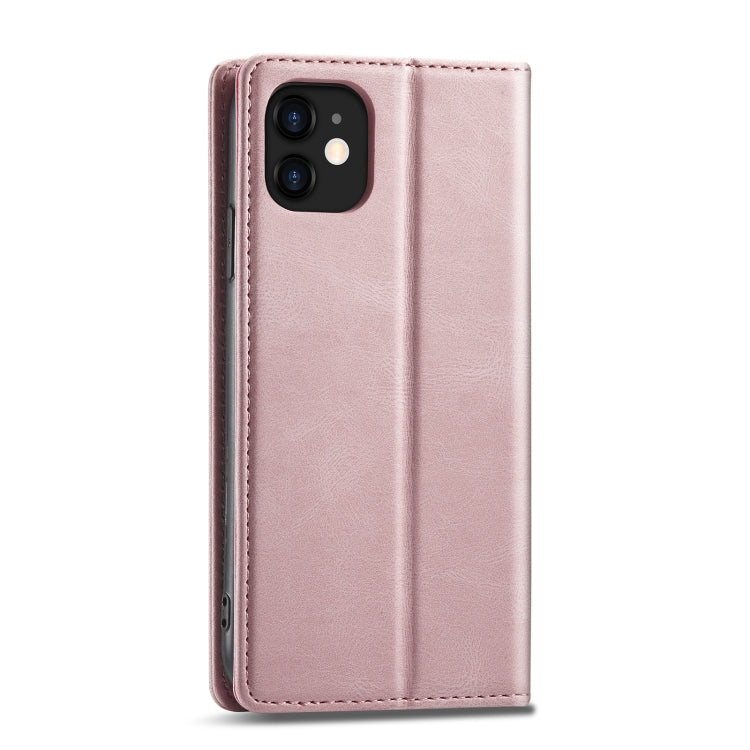 For iPhone 11 Forwenw F2 Series Magnetic Horizontal Flip Leather Case with Holder & Card Slots & Wallet (Rose Gold) - iPhone 11 Cases by Forwenw | Online Shopping South Africa | PMC Jewellery | Buy Now Pay Later Mobicred