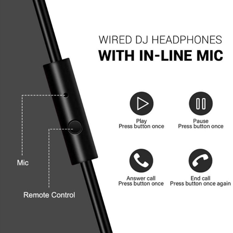 OneOdio Pro-10 Head-mounted Noise Reduction Wired Headphone with Microphone, Color:Black Red