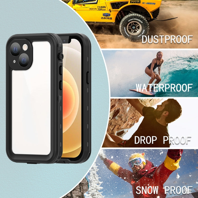 For iPhone 13 mini RedPepper Transparent Dot Shockproof Waterproof PC + TPU Protective Case (Black) - free shipping - PMC TechLife - Order now!