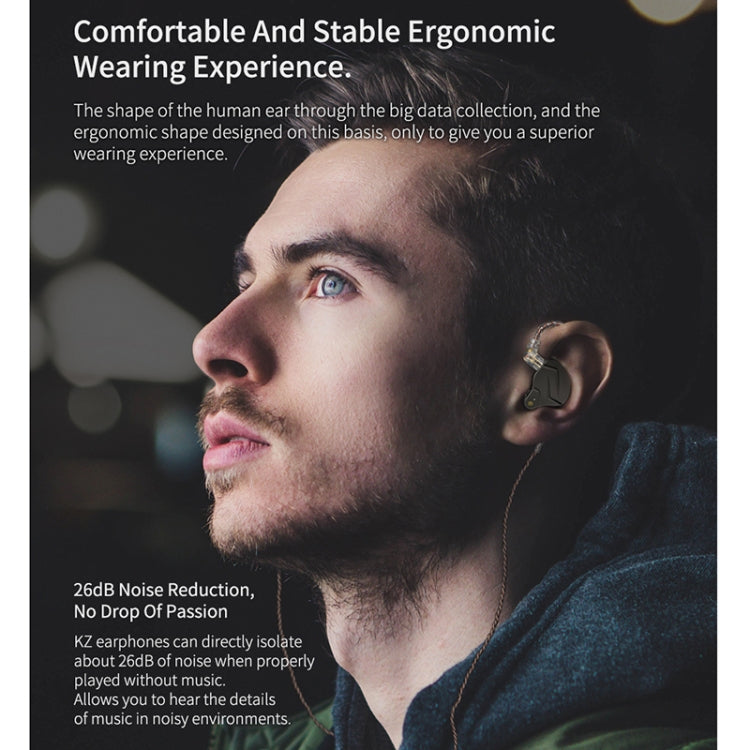 KZ ZSN Pro Ring Iron Hybrid Drive Metal In-ear Wired Earphone, Standard Version(Grey) - free shipping - PMC TechLife - Order now!