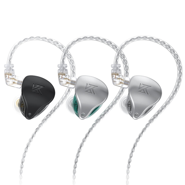 KZ AST 24-unit Balance Armature Monitor HiFi In-Ear Wired Earphone With Mic(Silver) - free shipping - PMC Jewellery - Order now!