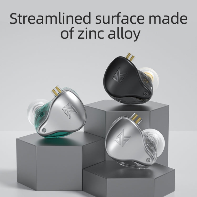 KZ AST 24-unit Balance Armature Monitor HiFi In-Ear Wired Earphone With Mic(Silver) - free shipping - PMC Jewellery - Order now!