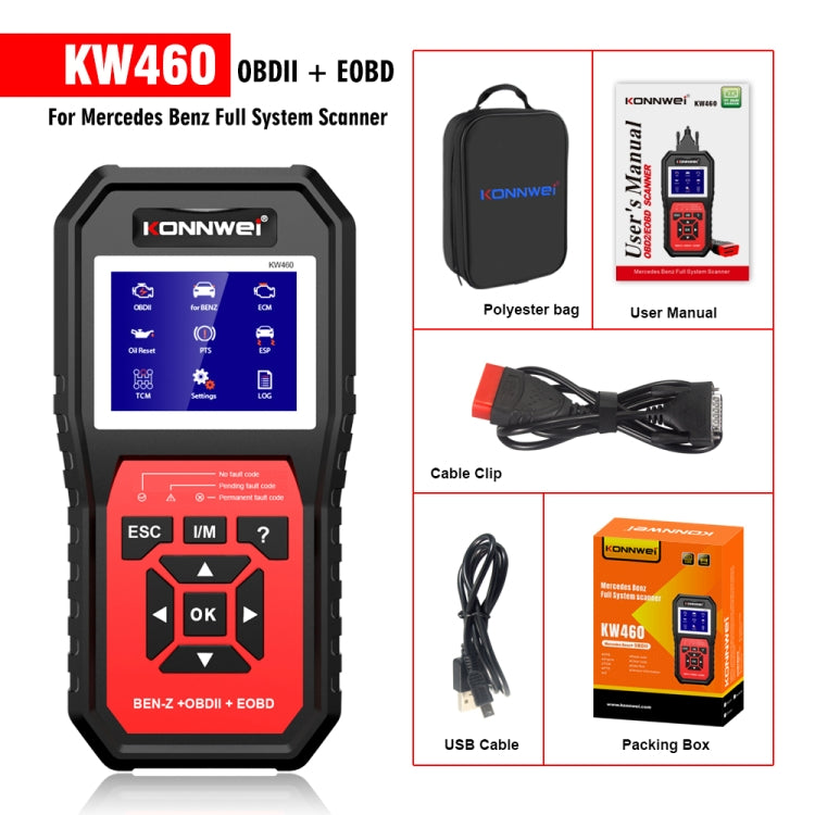 KONNWEI KW460 Car 2.8 inch 12V Lead-acid Battery Tester Fault Diagnosis Instrument - free shipping - PMC TechLife - Order now!