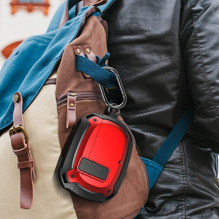 Bumblebee Armor Earphone Protective Case with Switch & Hook For Beats Studio Buds(Red) - Other Case by PMC TechLife | Online Shopping South Africa | PMC TechLife