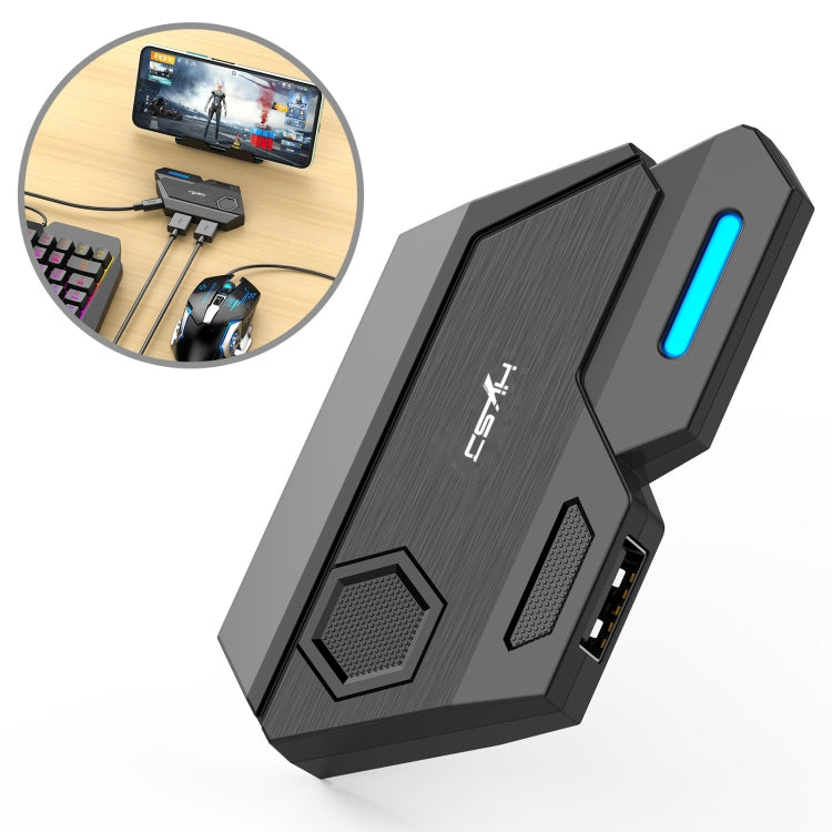 HXSJ P3 Bluetooth 5.0 Keyboard Mouse Converter Shooting Game Auxiliary Tool(Black)