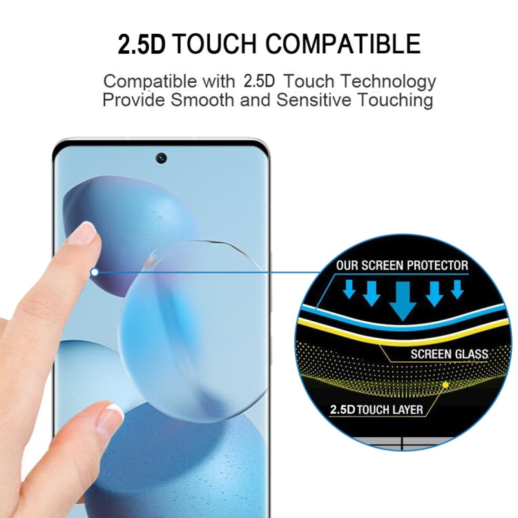 For Xiaomi Civi 25 PCS 3D Curved Edge Full Screen Tempered Glass Film(Black)
