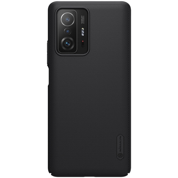 For Xiaomi Mi 11T / 11T Pro NILLKIN Frosted Concave-convex Texture PC Phone Protective Case(Black) - free shipping - PMC Jewellery - Order now!