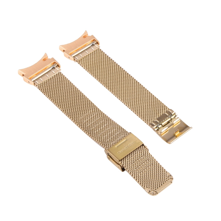For Samsung Galaxy Watch4 40mm/44mm Double Insurance Buckle Milanese Watch Band(Gold)