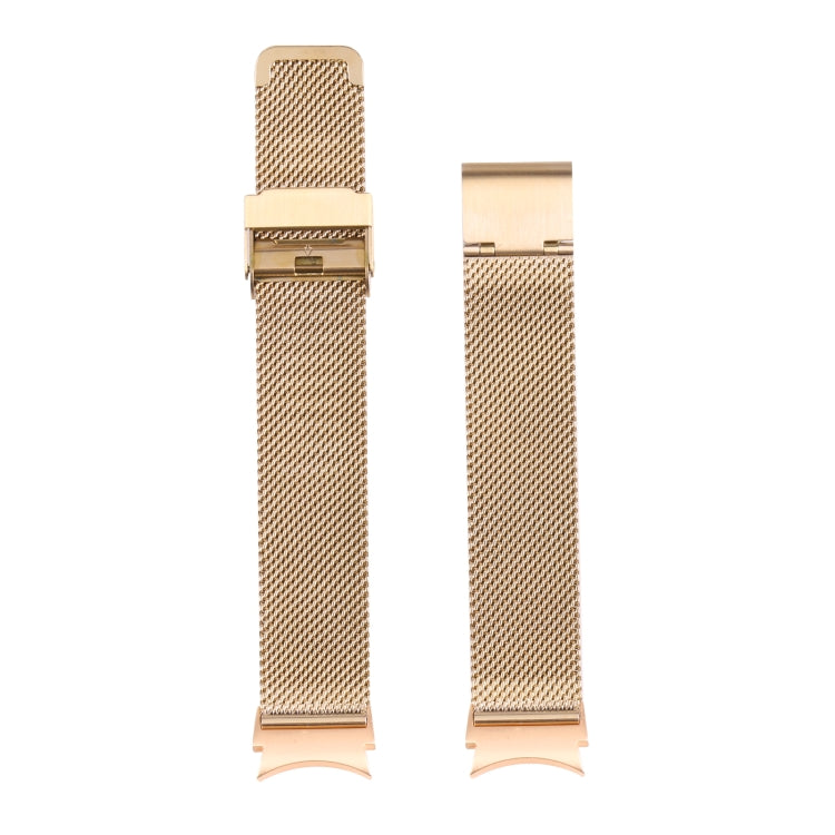 For Samsung Galaxy Watch4 40mm/44mm Double Insurance Buckle Milanese Watch Band(Gold)