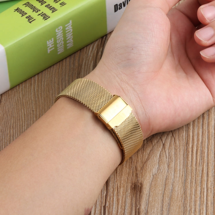 For Samsung Galaxy Watch4 40mm/44mm Double Insurance Buckle Milanese Watch Band(Gold) - Watch Bands by PMC TechLife | Online Shopping South Africa | PMC TechLife | Buy Now Pay Later Mobicred