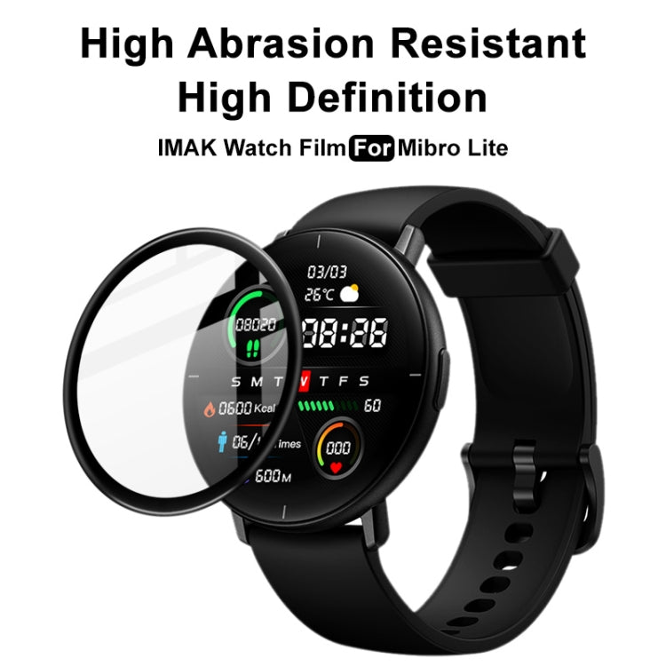 For Mibro Lite IMAK Plexiglass HD Watch Protective Film