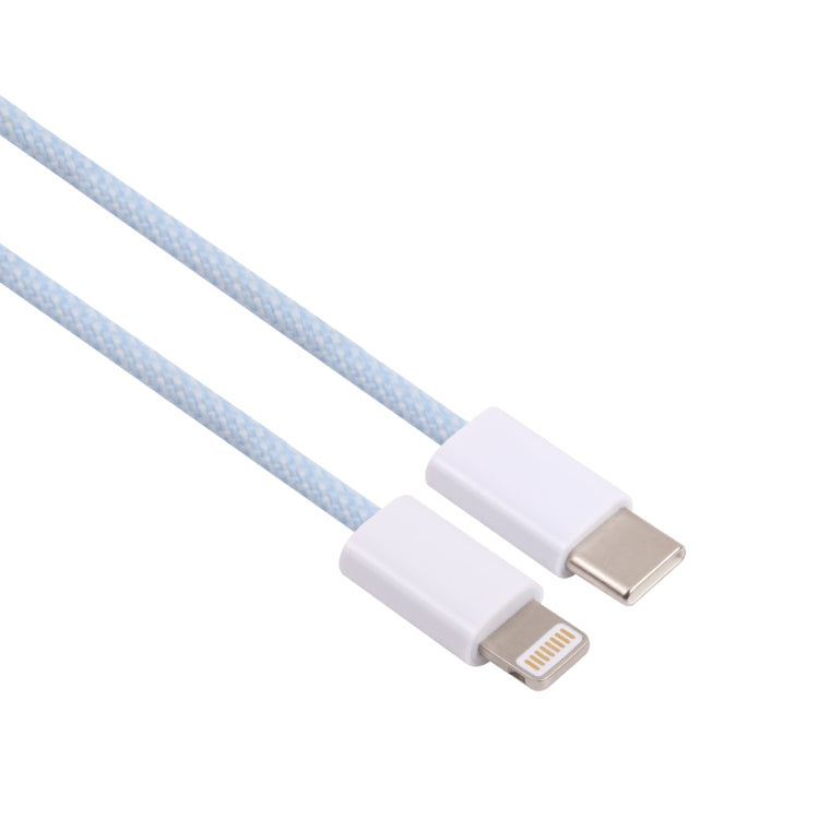 20W PD USB-C / Type-C to 8 Pin Data Cable, Cable Length: 1m(Blue)
