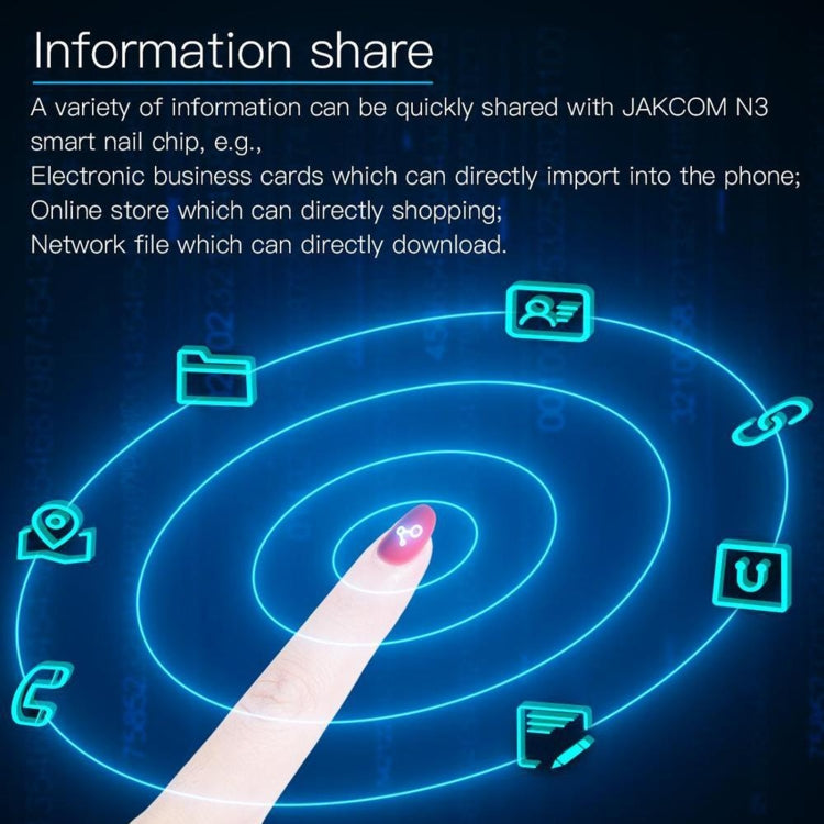 JAKCOM N3 Smart Nail Chip - Smart Rings / Smart Telephones by JAKCOM | Online Shopping South Africa | PMC Jewellery | Buy Now Pay Later Mobicred