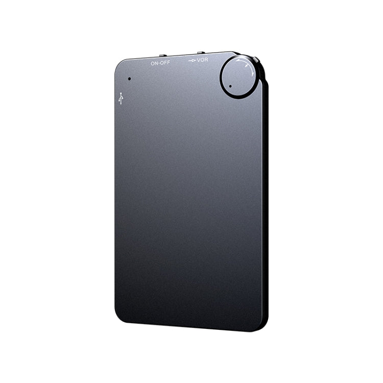 K2 Portable Ultra-thin Card Voice Recorder, Capacity:4GB(Black)