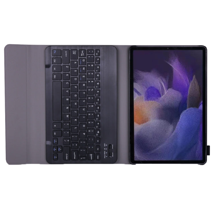 A08 Ultra-thin Bluetooth Keyboard Leather Case For Samsung Galaxy Tab A8 2021 SM-X205 / SM-X200(Black)