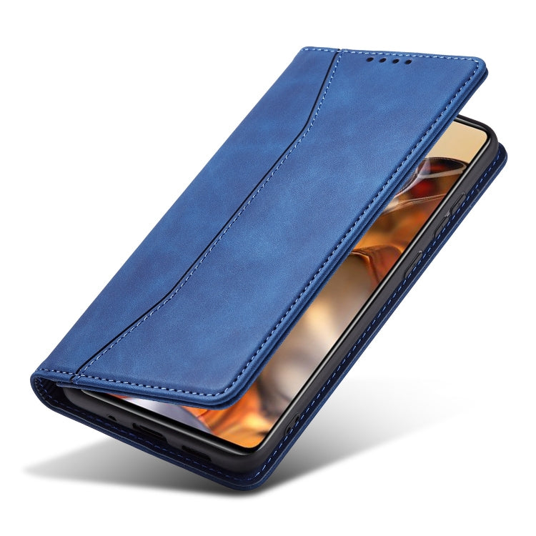 For Xiaomi Mi 11T / Mi 11T Pro Magnetic Dual-fold Leather Phone Case(Blue) - free shipping - PMC Jewellery - Order now!