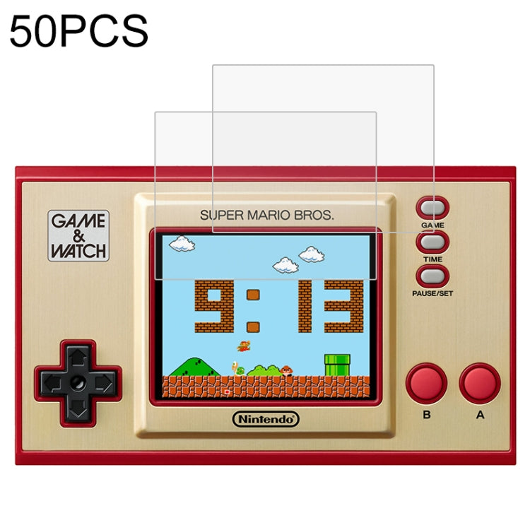 50 PCS 0.26mm 9H 2.5D Tempered Glass Film For Nintendo Game Watch