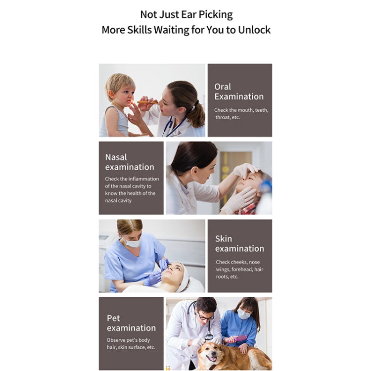 T6 Portable Wireless Smart Visual Earpick Earwax Removal Tool(Yellow) - Ear Care Tools by PMC TechLife | Online Shopping South Africa | PMC TechLife