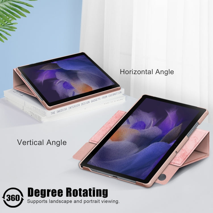 For Samsung Galaxy Tab A8 2022 SM-X200 360 Degrees Rotation Leather Tablet Case(Pink) - free shipping - PMC Jewellery - Order now!