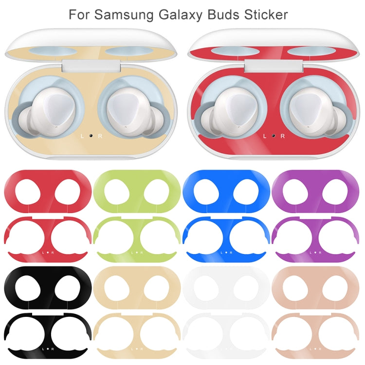 For Galaxy Buds Wireless Bluetooth Earphone Metal Protective Sticker(Red)