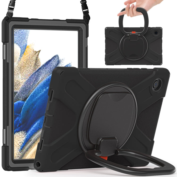 For Samsung Galaxy Tab A8 10.5 2021 Silicone + PC Tablet Case(Black + Black) - free shipping - PMC Jewellery - Order now!